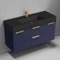 Floating Bathroom Vanity, Modern, Blue, 48